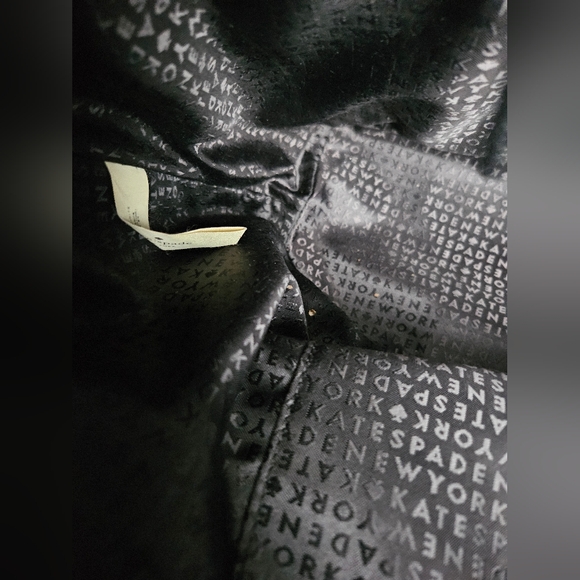 Kate Spade Embossed Black Leather Large Bag Tote  - Picture 12 of 15